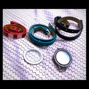 NWOT Origami Owl wrap watch bracelet with 3 bands